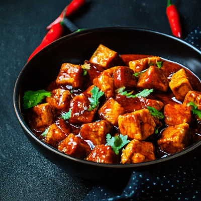 Kipblokjes in pittige chilisaus met promotie bij Keurslager Goeminne