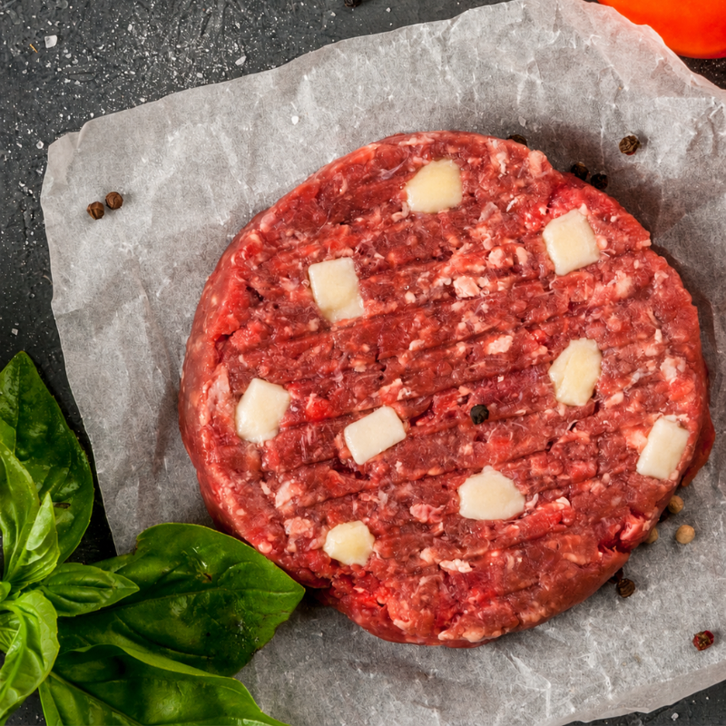 Mozzarellaburger van Keurslager Goeminne in Hoboken